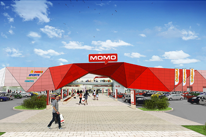 Сайт торгового центра «МОМО»